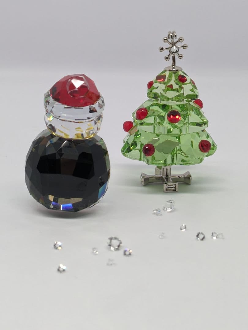 スワロフスキー ロッキングサンタとツリーのセット SWAROVSKI
