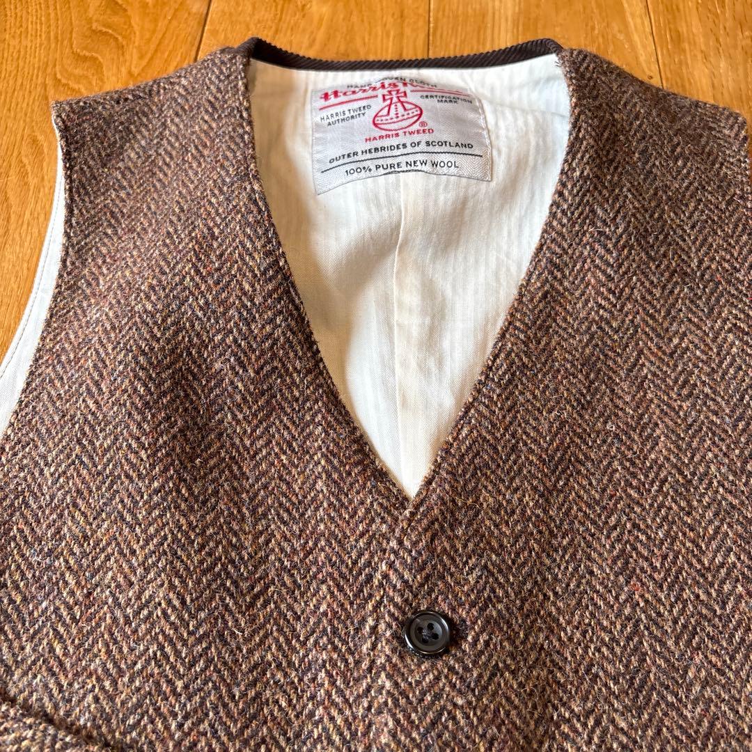 【定番】 BEAMS PLUS / ハリスツイード ベスト定価30,000円程