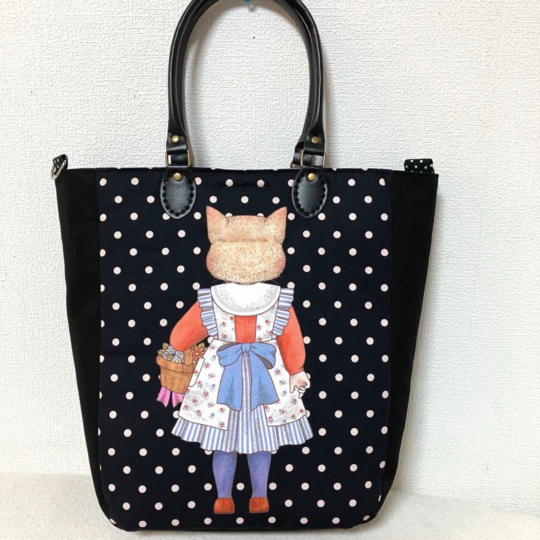 ゆきんこ　ジョリーフルール　コラージュコラージュBIG トートバッグ