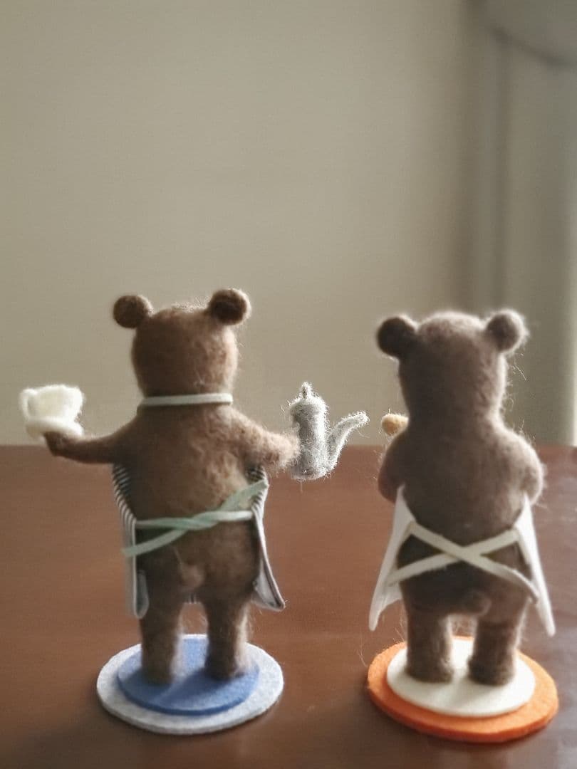 tanton ページ　羊毛フェルト リスとくま