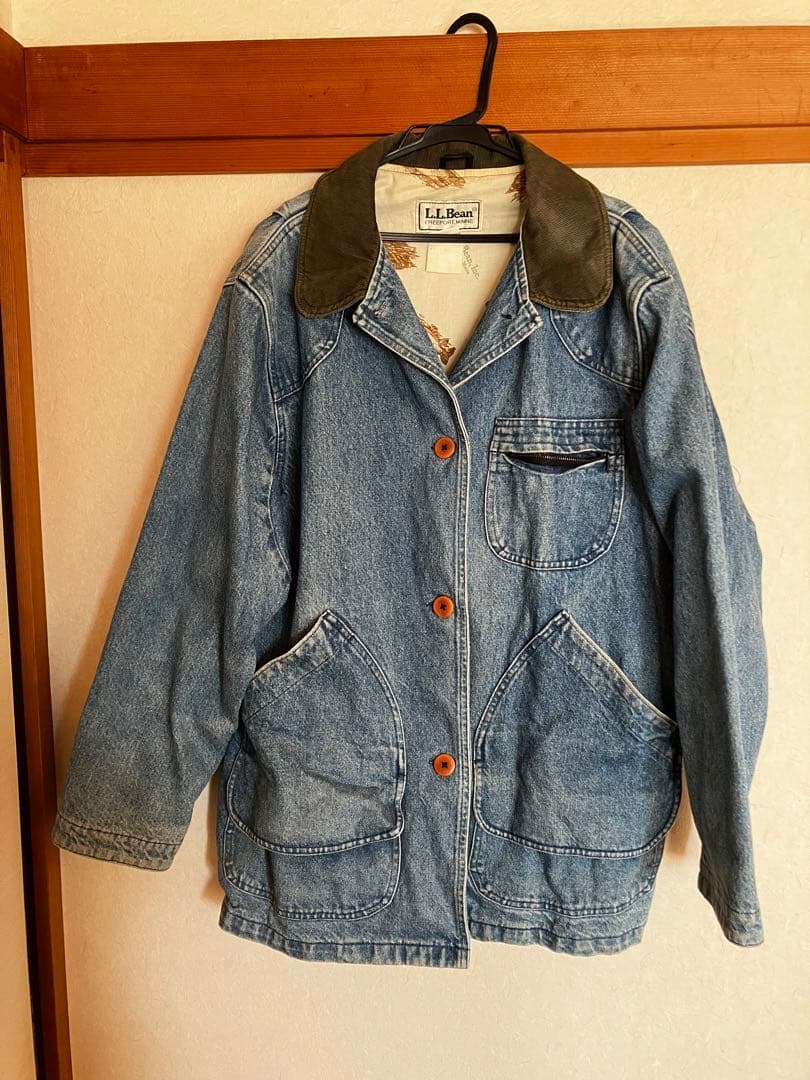 引越し為値下げ可能❗️L.L.Bean デニムジャケット　カバーオール　USA製