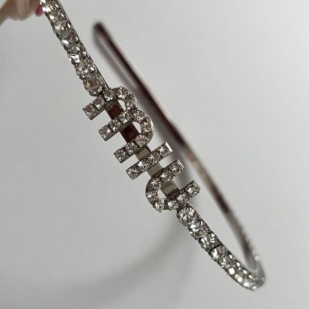 MIUMIU ミュウミュウ リジッド クリスタル カチューシャ