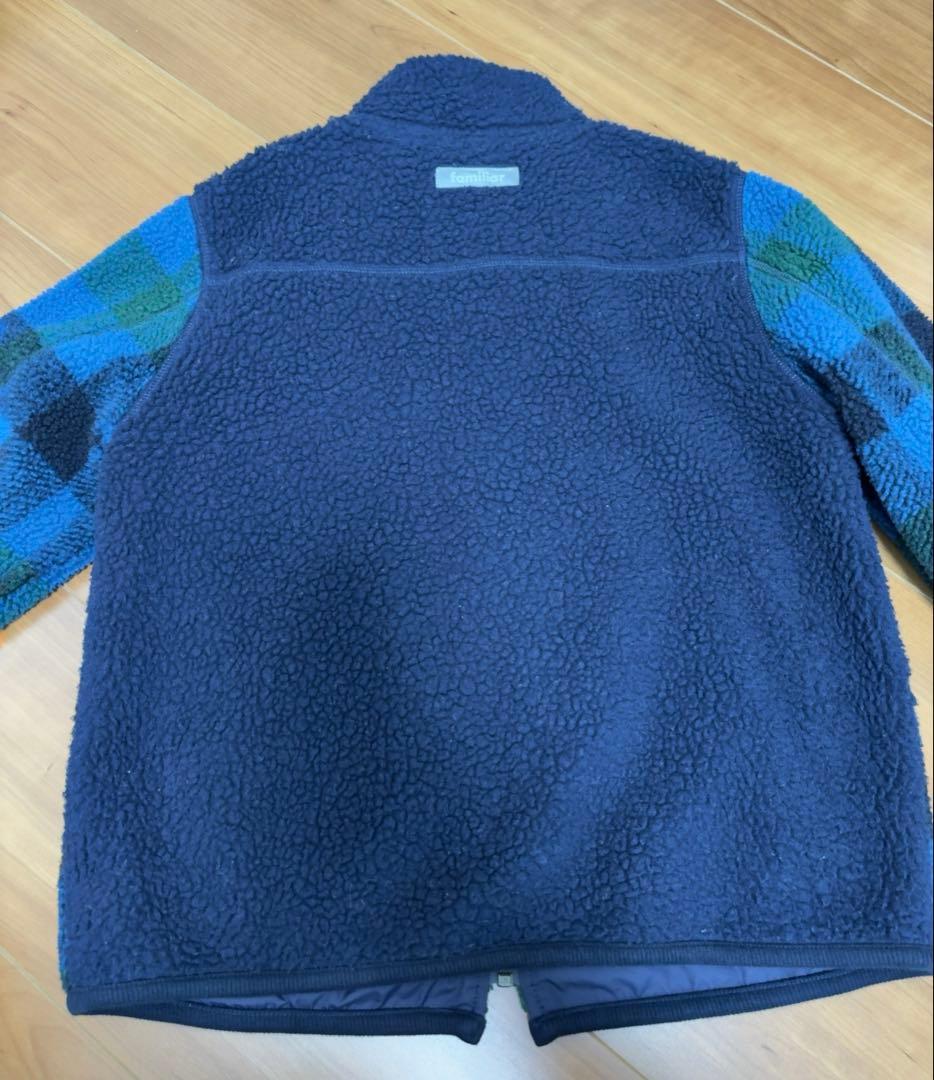 ファミリア　ブルーチェック　アウター　ブルゾン　140