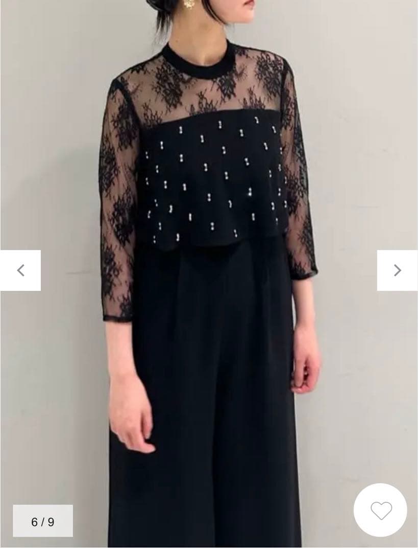 diagram GRACE CONTINENTAL 刺繍ワイドサロペット　38