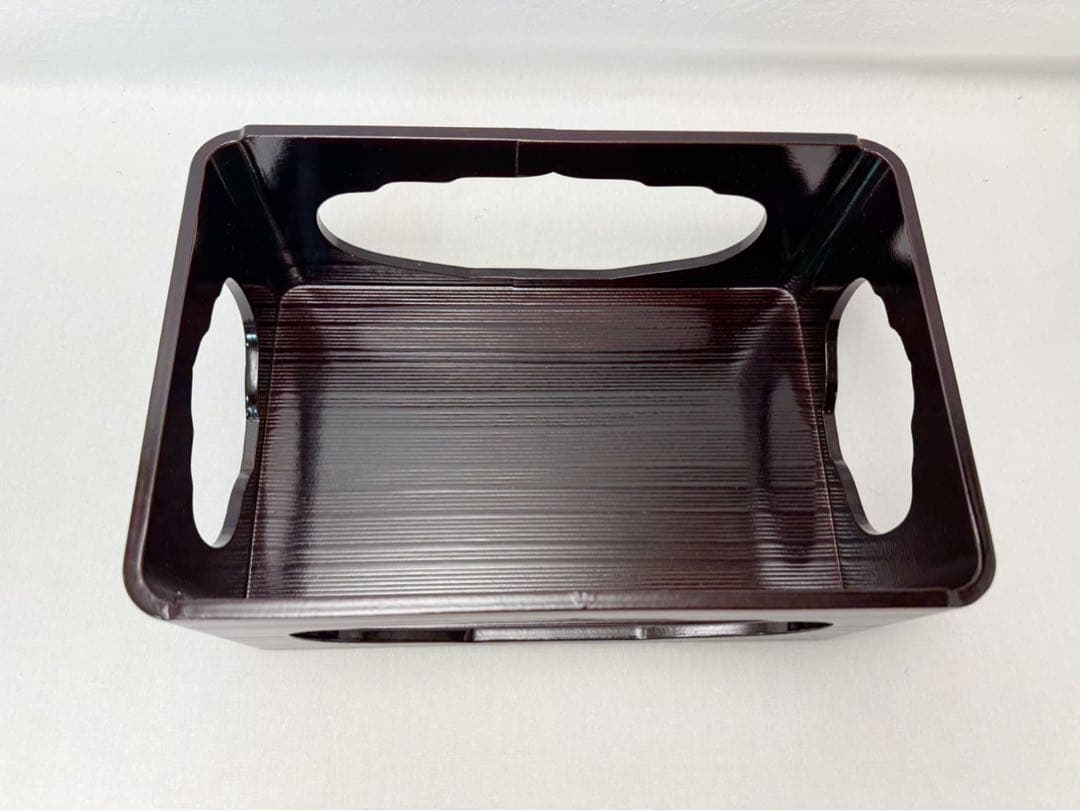 茶道具 木製溜塗 香狭間透 煙草盆 莨盆 玄々斎好写 茶懐石 喫煙具 紙箱