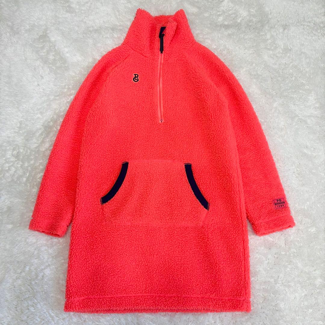 パーリーゲイツ　ボア　ワンピース　オレンジ　ピンク　近年モデル