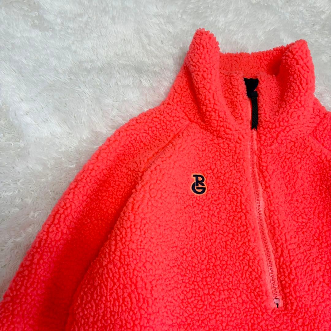 パーリーゲイツ　ボア　ワンピース　オレンジ　ピンク　近年モデル