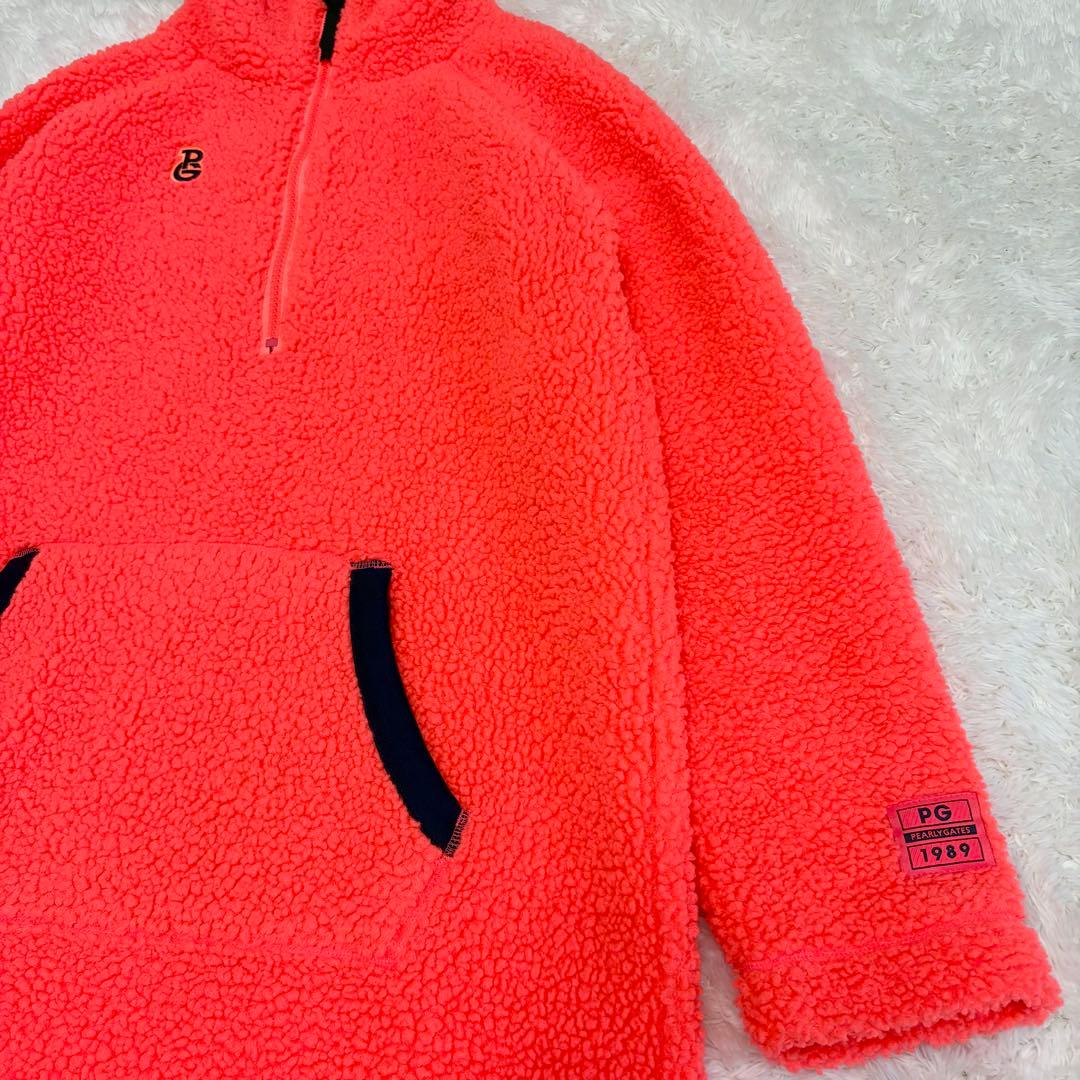 パーリーゲイツ　ボア　ワンピース　オレンジ　ピンク　近年モデル