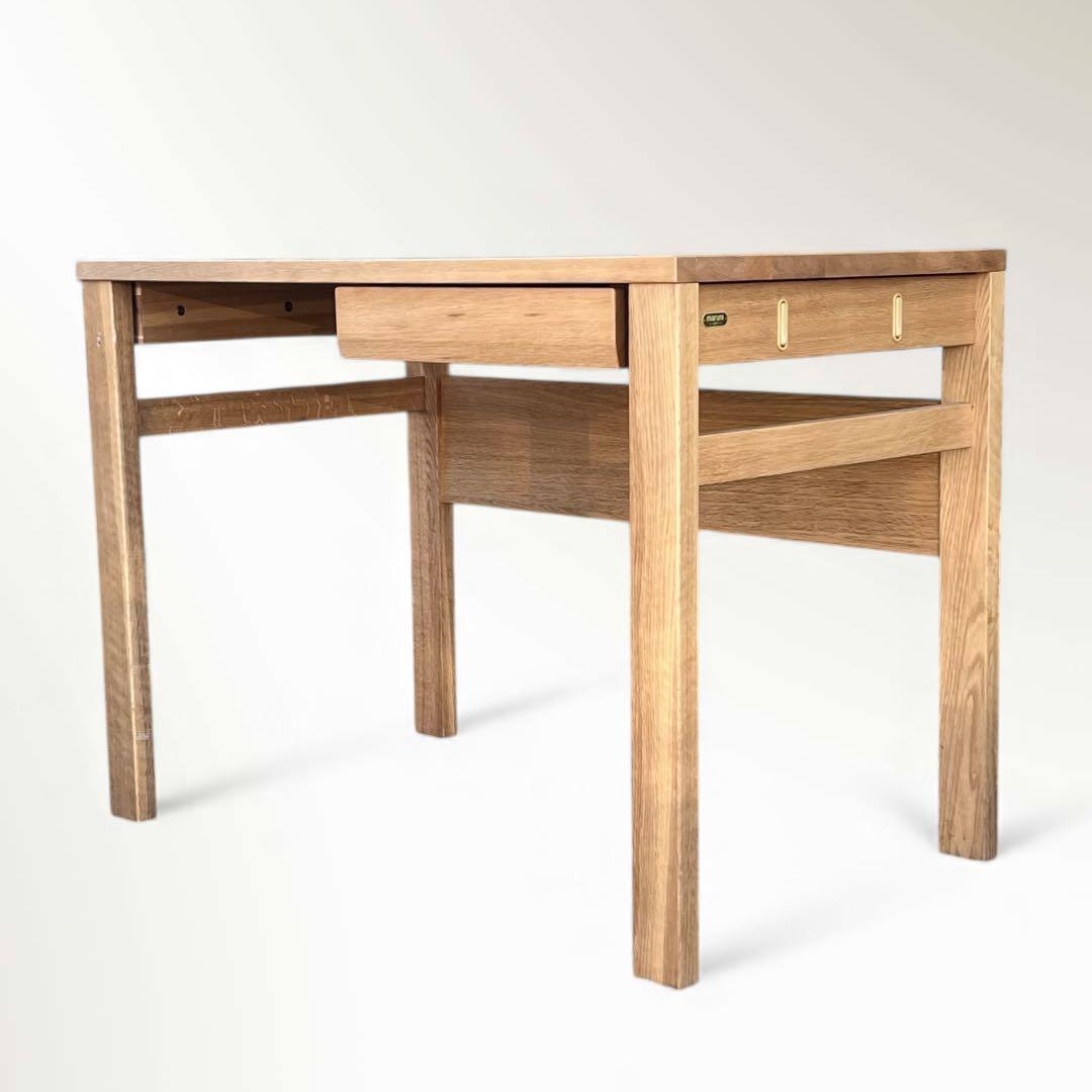 マルニ木工　学習家具セット ① フレンディスマート 学習机 引出付 W100cm