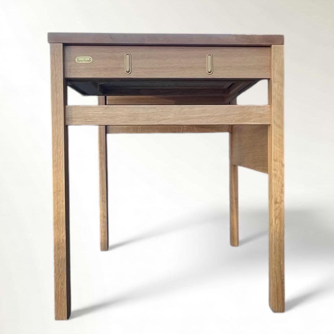 マルニ木工　学習家具セット ① フレンディスマート 学習机 引出付 W100cm