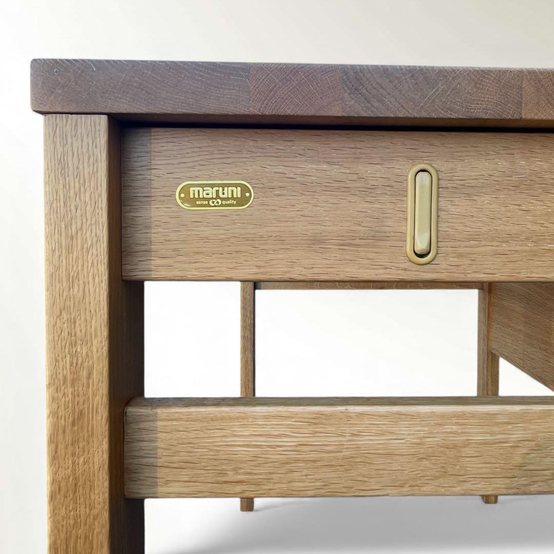 マルニ木工　学習家具セット ① フレンディスマート 学習机 引出付 W100cm