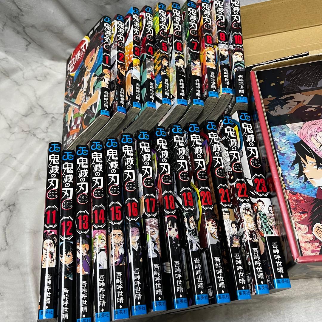 鬼滅の刃 全巻収納BOX 缶バッジ 煉獄零巻 画集 セット