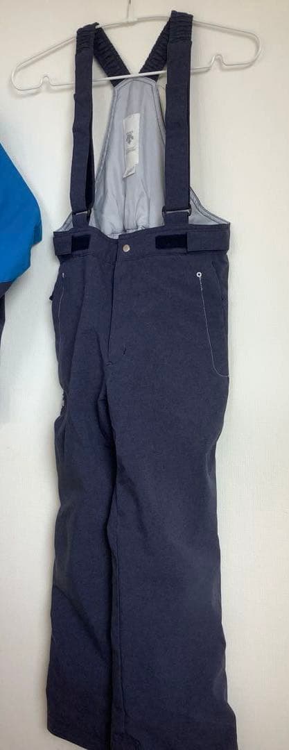 デサント　子ども用スキーウェア 150サイズ　青/白/ネイビー