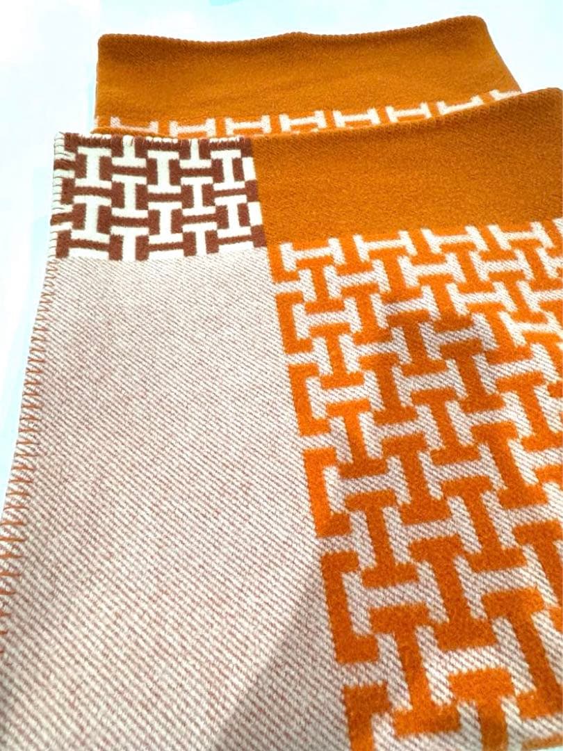 【箱無し・お値引き中】エルメス　アヴァロン大判ブランケット　HERMES