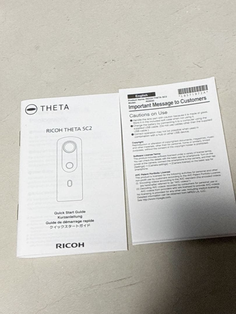 美品！RICOH THETA SC2