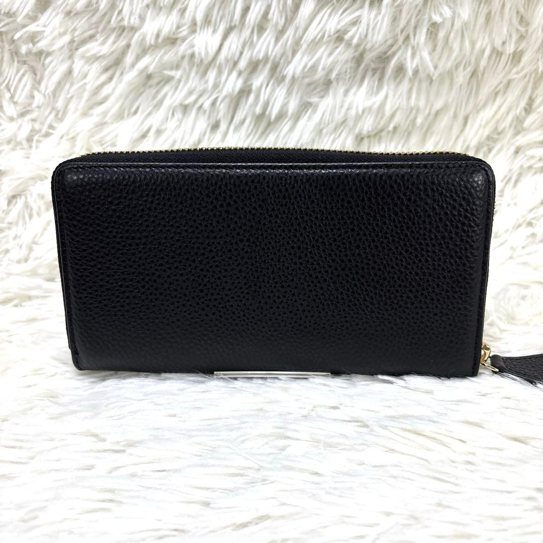 美品✨Vivienne Westwood 長財布　ラウンドジップ　エンボス　黒