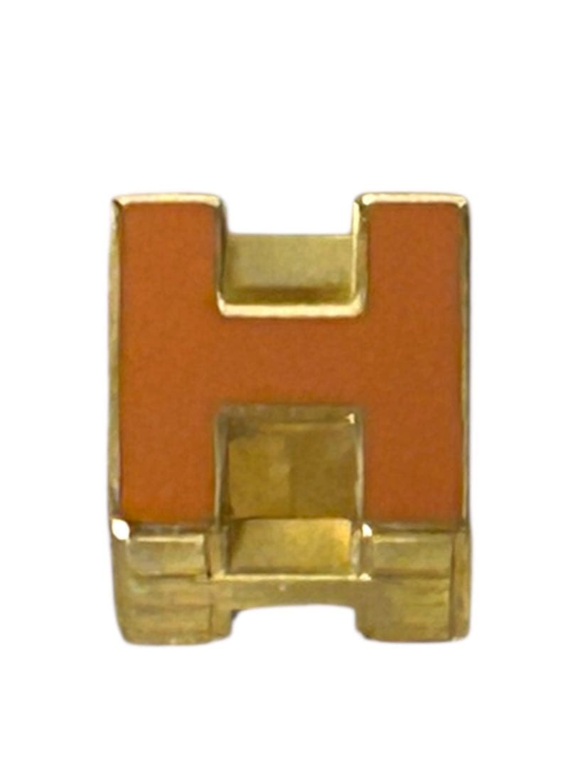 ⭐︎エルメス カージュドアッシュ Hキューブネックレス オレンジ ゴールド