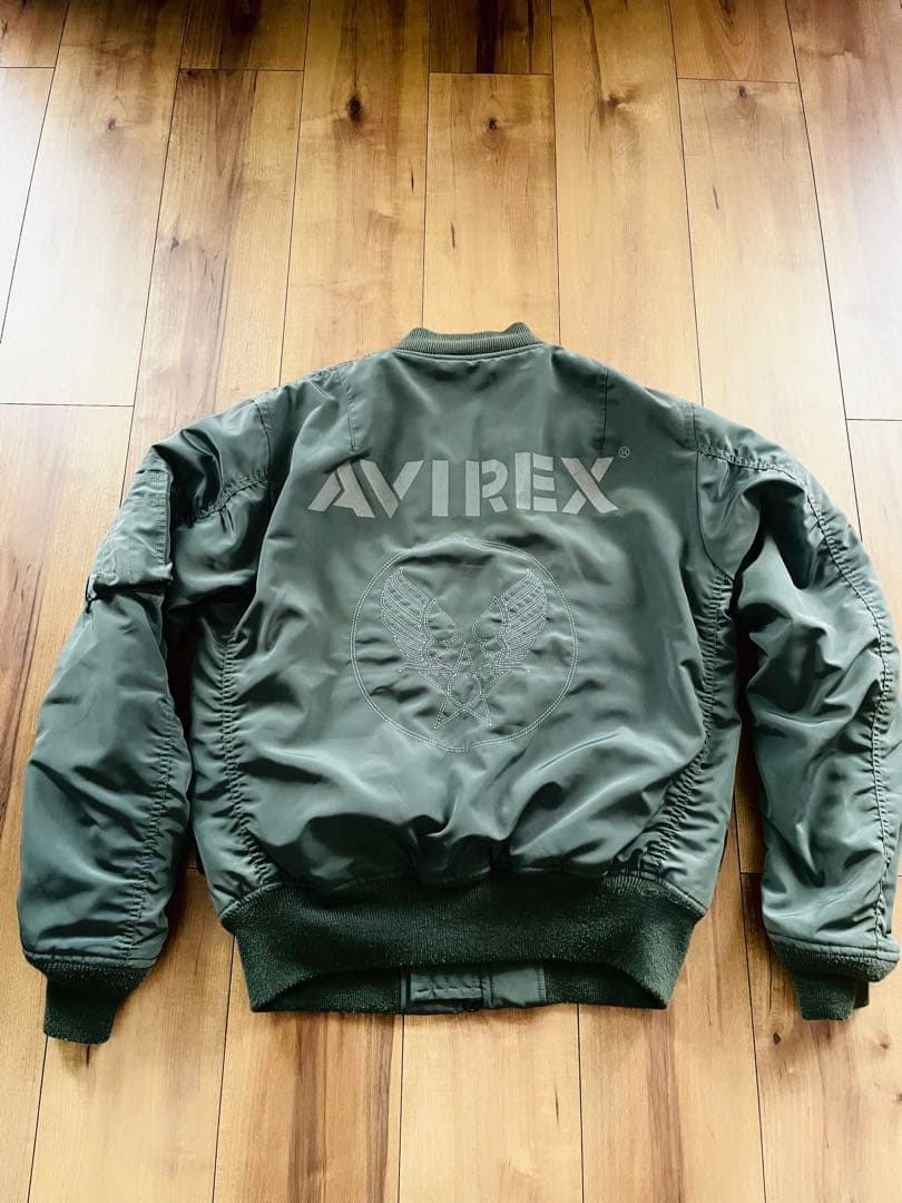 AVIREX フライトジャケット ミリタリー ブルゾン カーキ MA-1 M