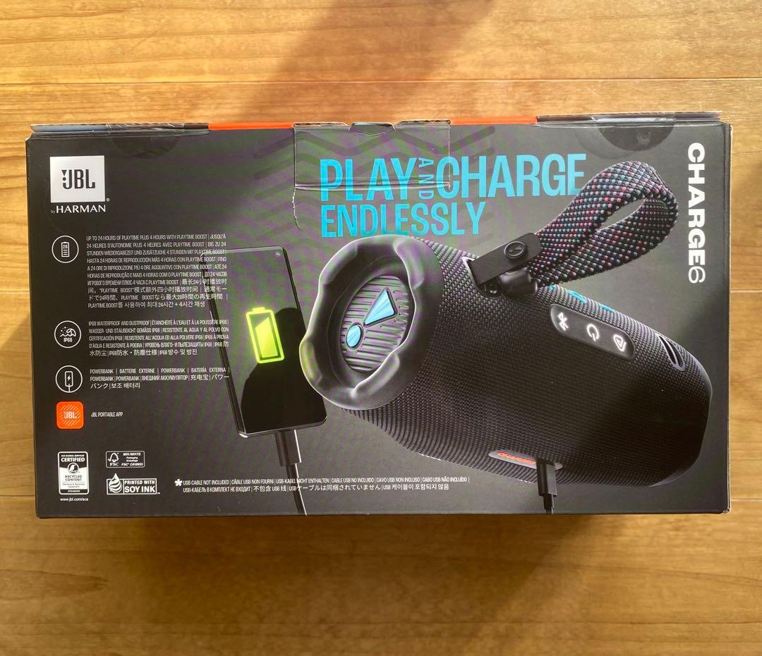 JBL Charge 6 BLKO [防水 /Bluetooth対応]