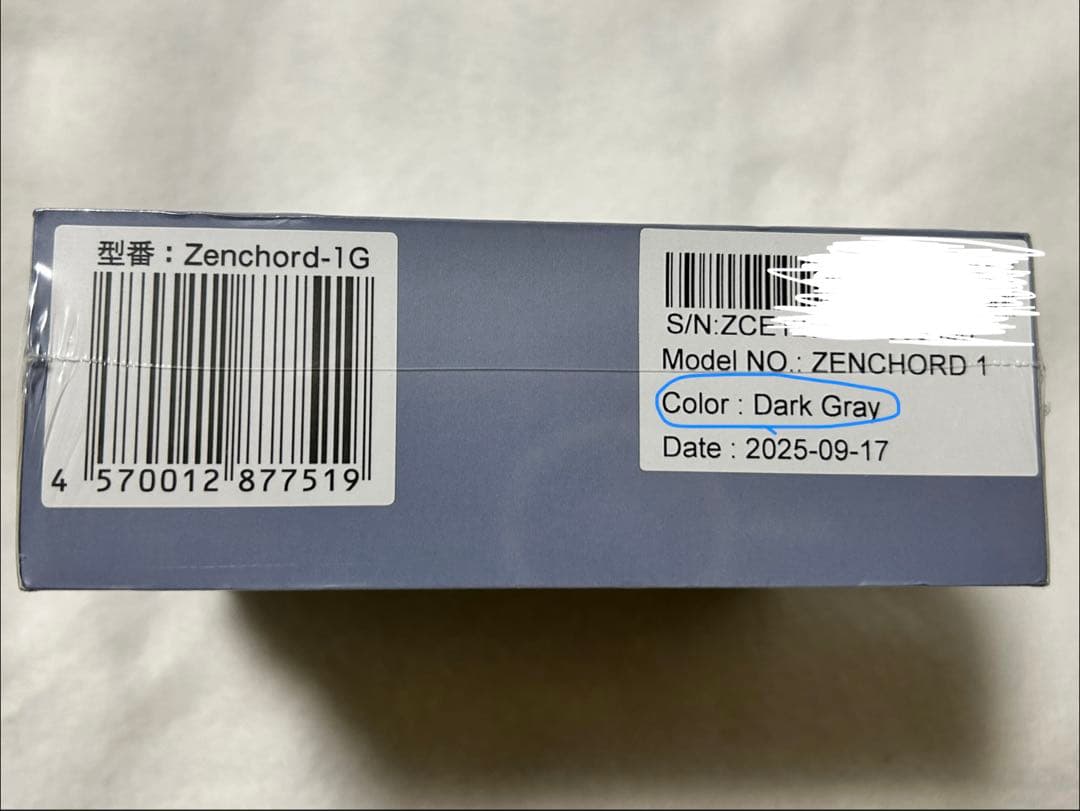 【新品未開封】Zenchord 1 ワイヤレスイヤホン ダークグレー