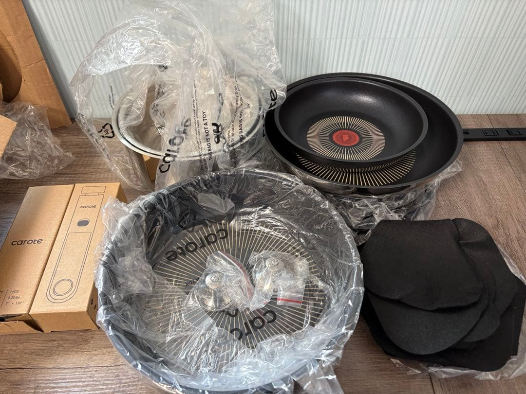 CAROTE カローテ フライパン セット 15点 ステンレス IH·ガス火対応