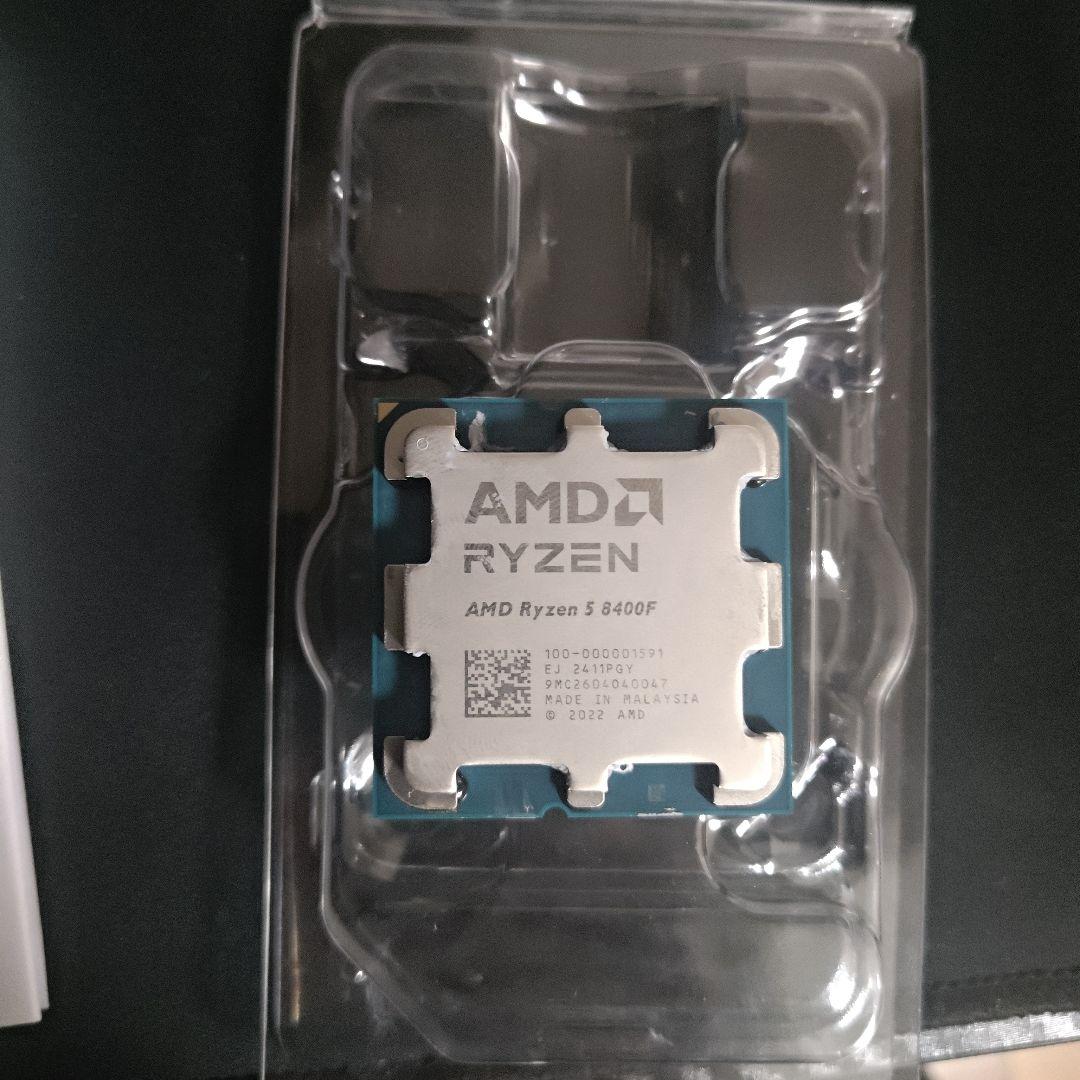 動作確認済み AMD Ryzen5 8400f ほぼ未使用 クーラー付き