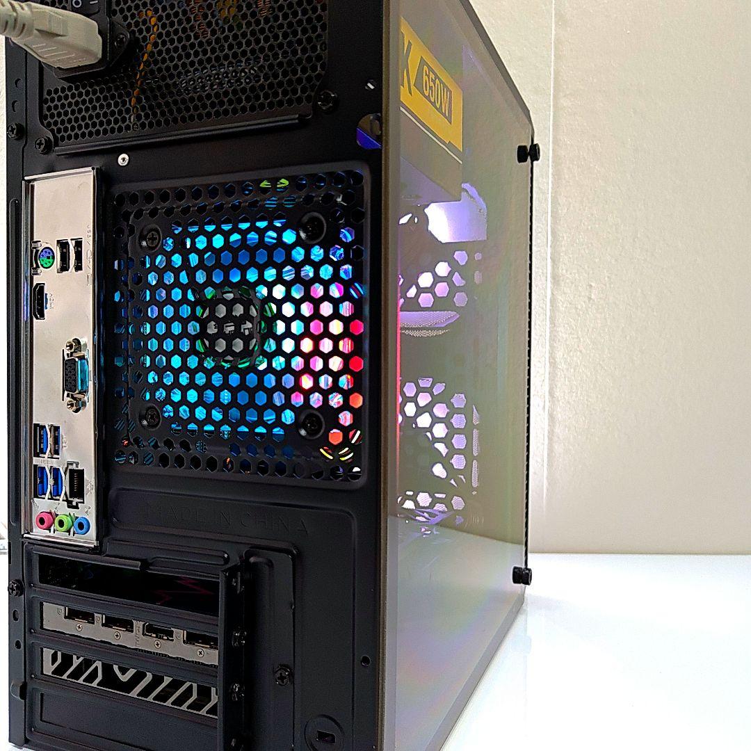 【コンパクト ゲーミングPC】デスクトップ／ミニタワー／ブラック／光る LED