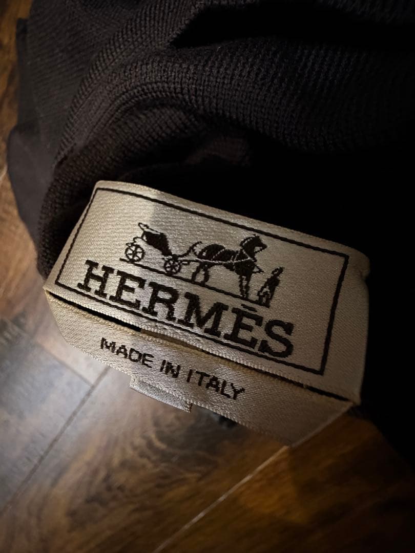 ジ*ー様 エルメス　HERMES タートルニット　美品　L