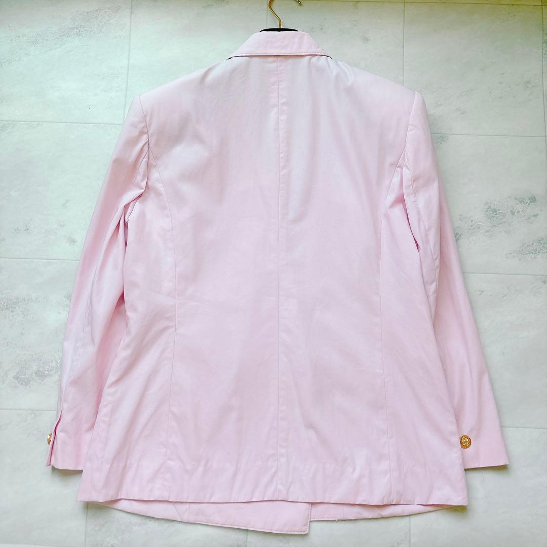 ❁極美品✨レオナール テーラードジャケット 無地 金ボタン 11号 レディース