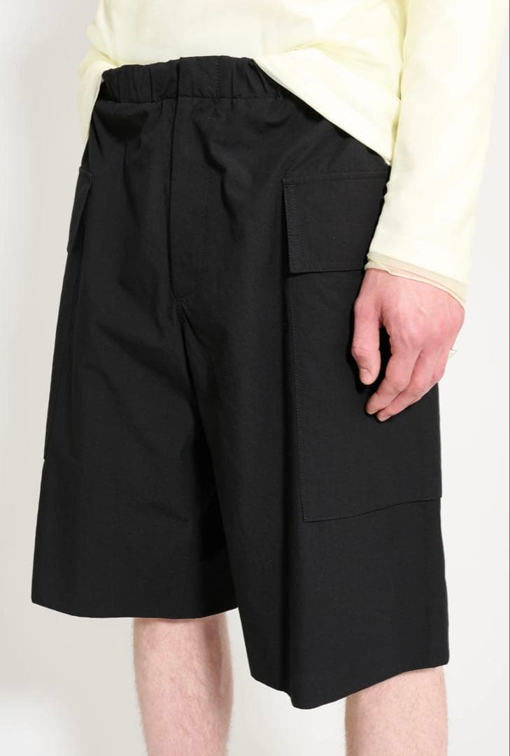 JIL SANDER ジルサンダー トラウザーズ94ショート ブラック
