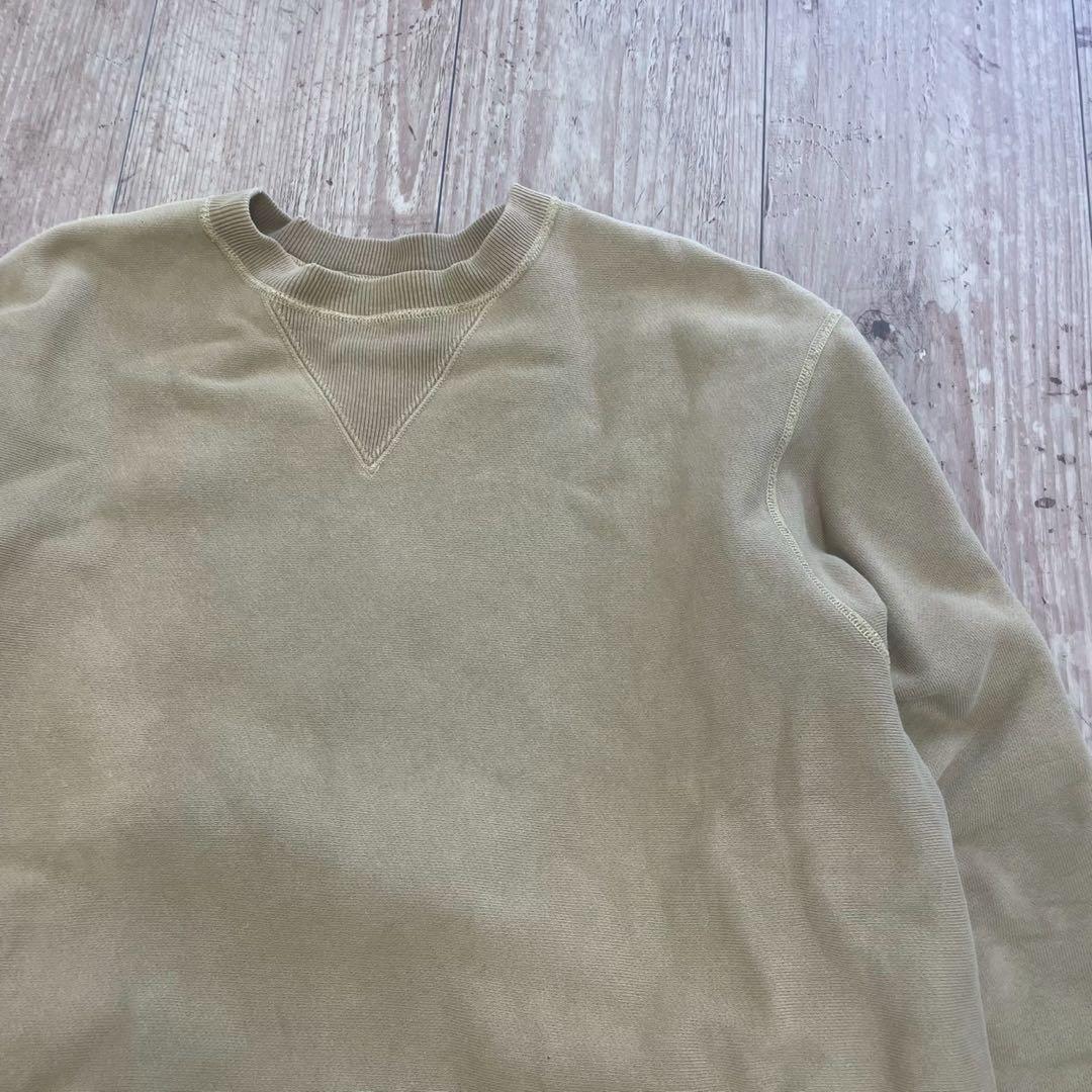 【美品】アプレッセ　ベージュ クルーネック スウェット 100%コットン　3