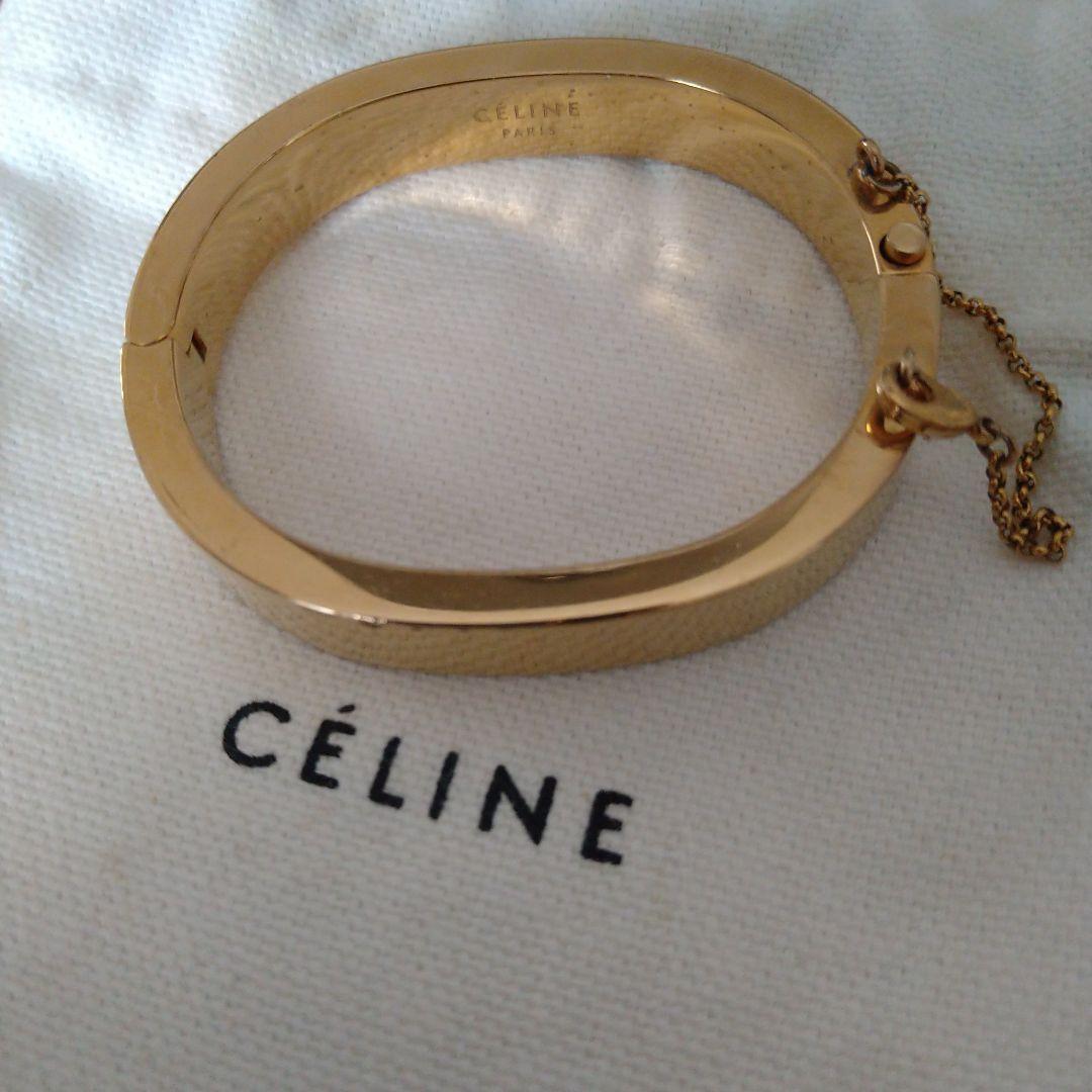 CÉLINE バングル サイズS ゴールド