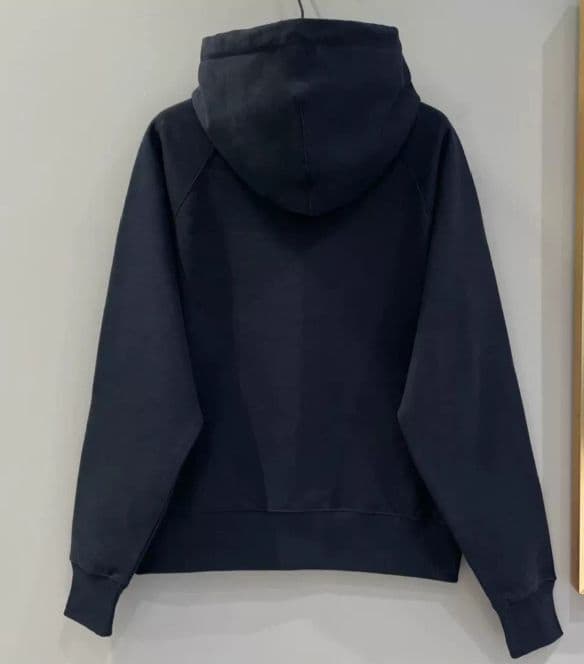 AMI PARIS フード付きパーカー ネイビー L