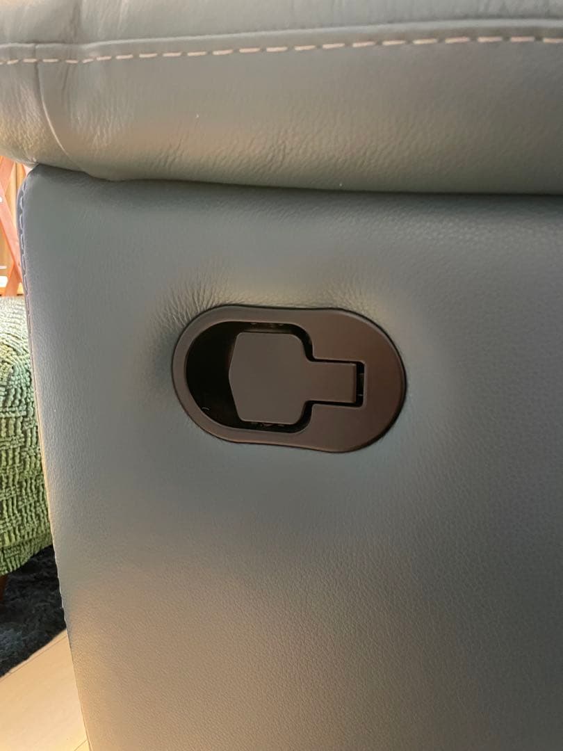 【calia】2人掛け 本革リクライニングソファ