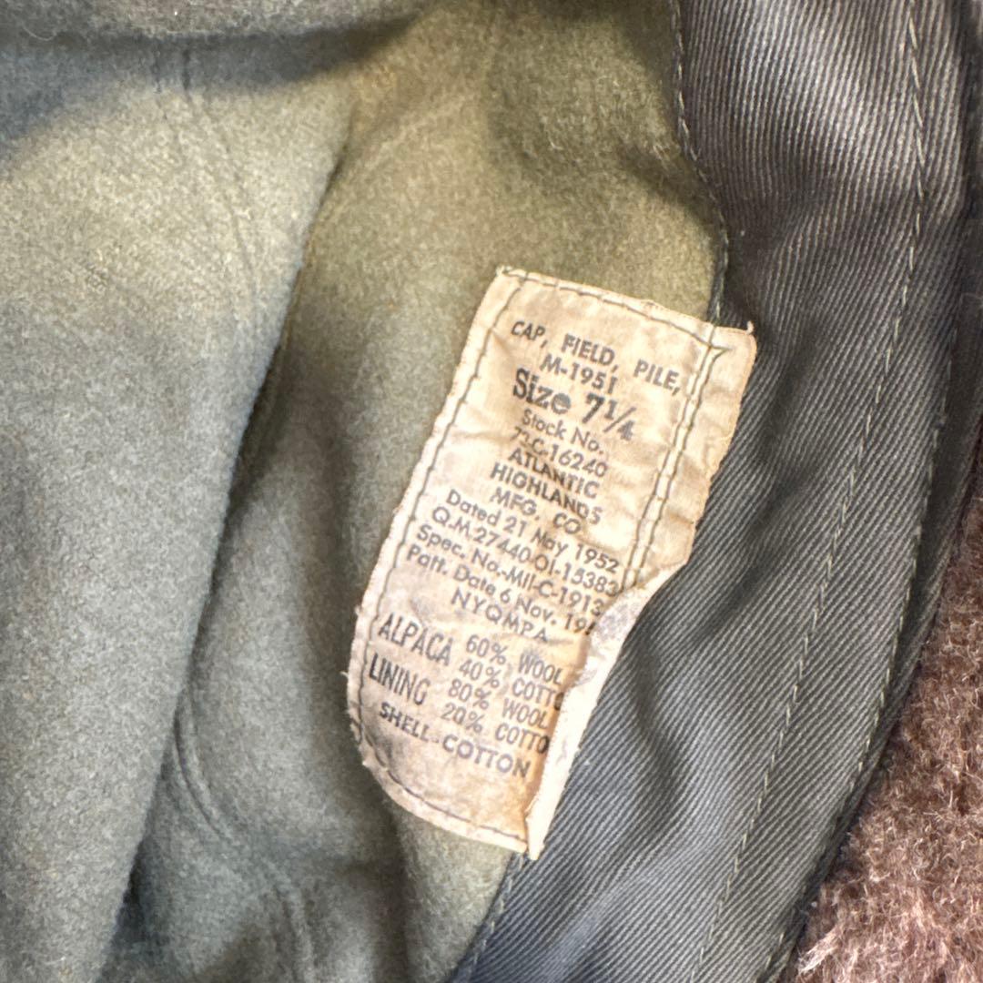 の*ぶ様 実物 アメリカ軍 M-51 パイルキャップ ミリタリー