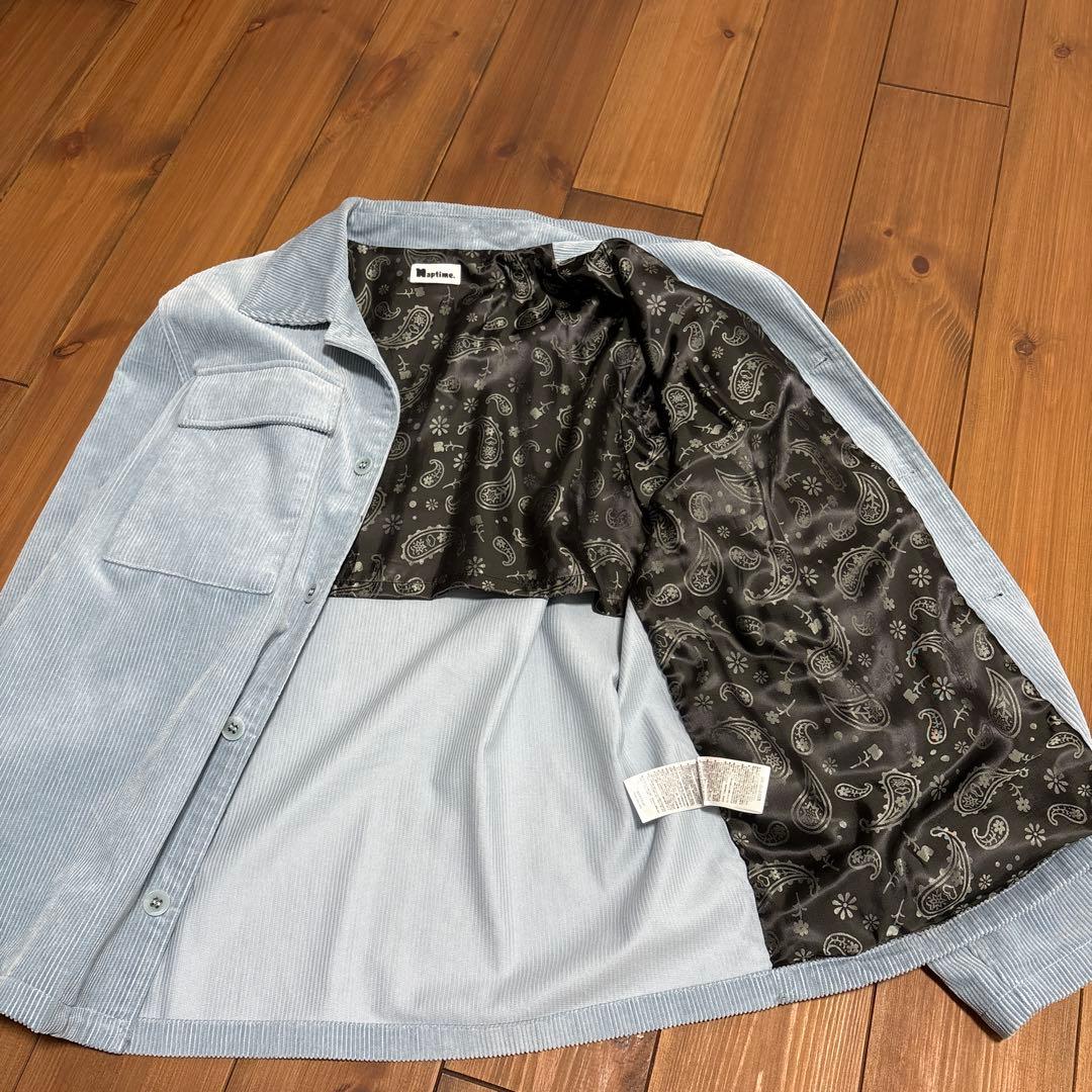 限定品【Nissyプロデュース Naptimeコーデュロイジャケット ブルー M