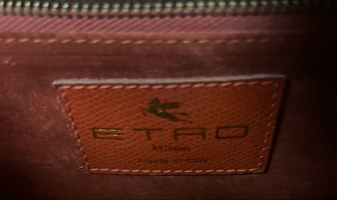 エトロ ETRO オレンジ　ハンドバッグ ショルダーバッグ