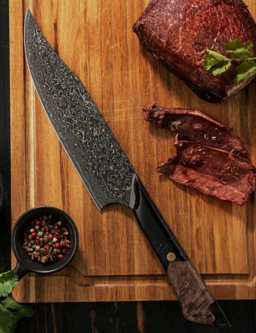 【新作】プレゼント付き　67層 ダマスカス鋼 牛刀 シェフナイフ VG10