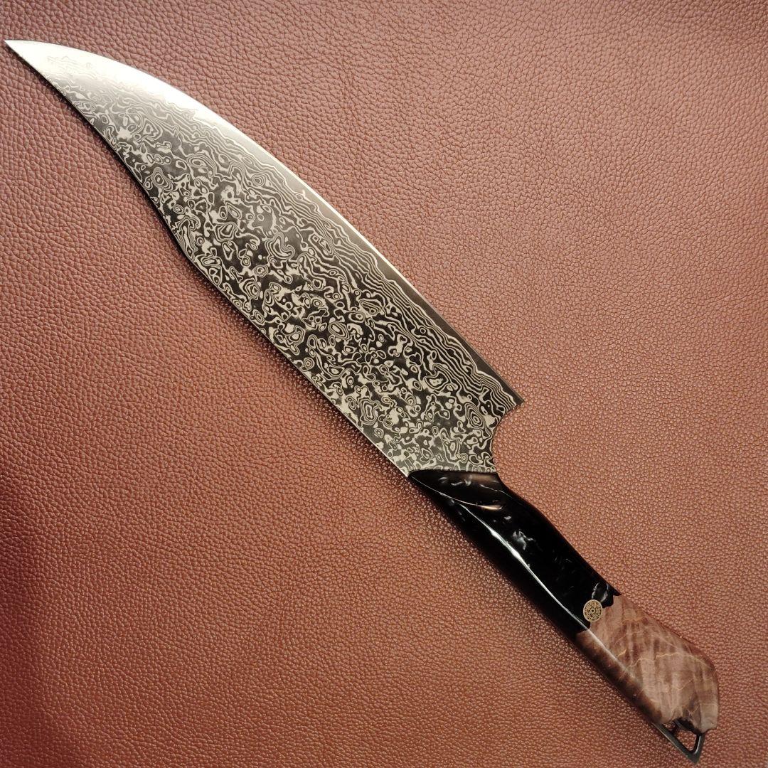 【新作】プレゼント付き　67層 ダマスカス鋼 牛刀 シェフナイフ VG10