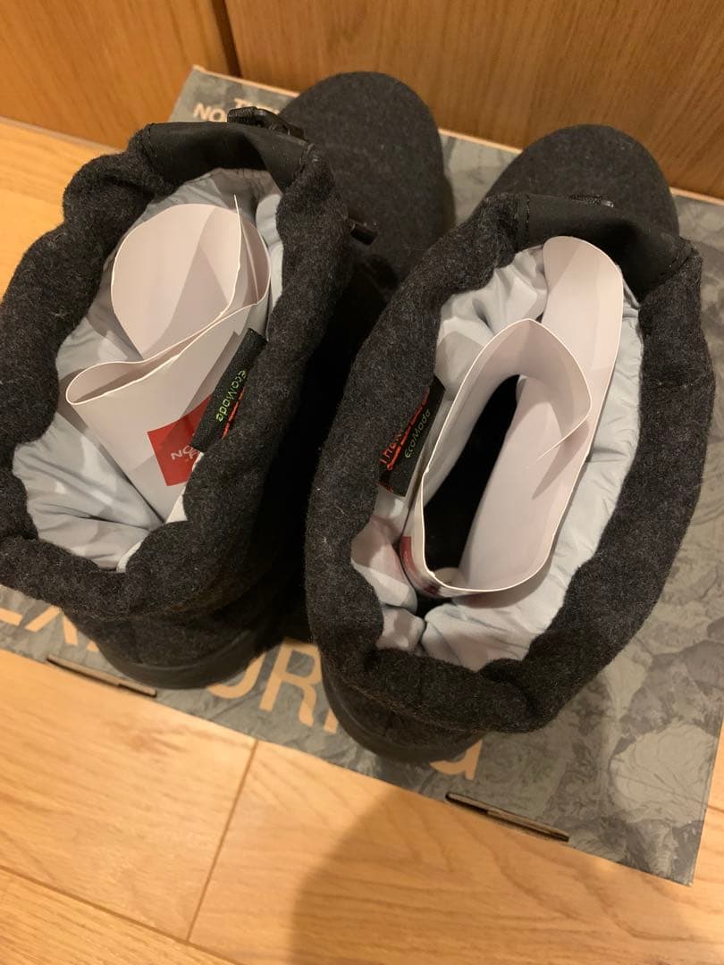美品　THE NORTH FACE ダウンスタイルブーツ チャコール　25センチ