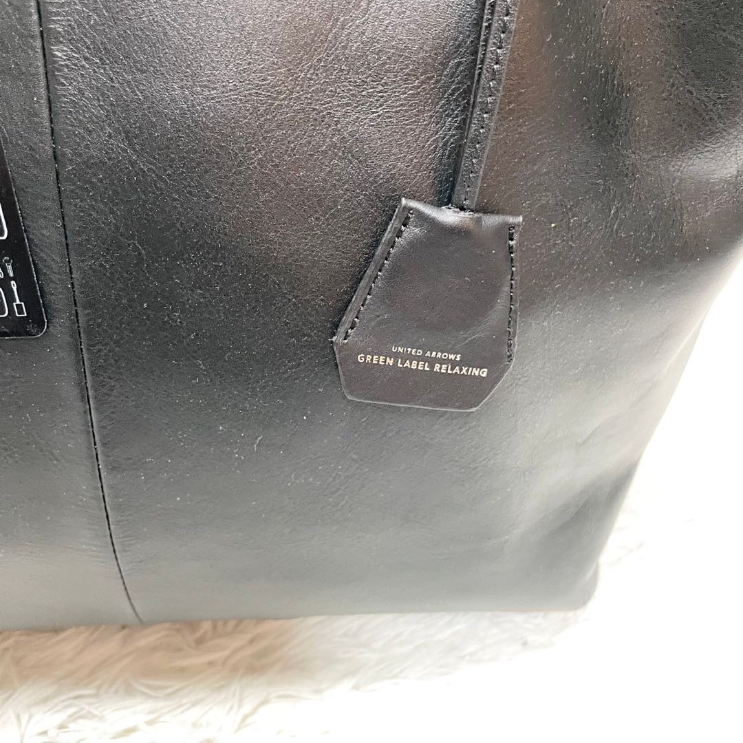 Green label relaxing ブラック　ビジネスバッグ　新品　牛革