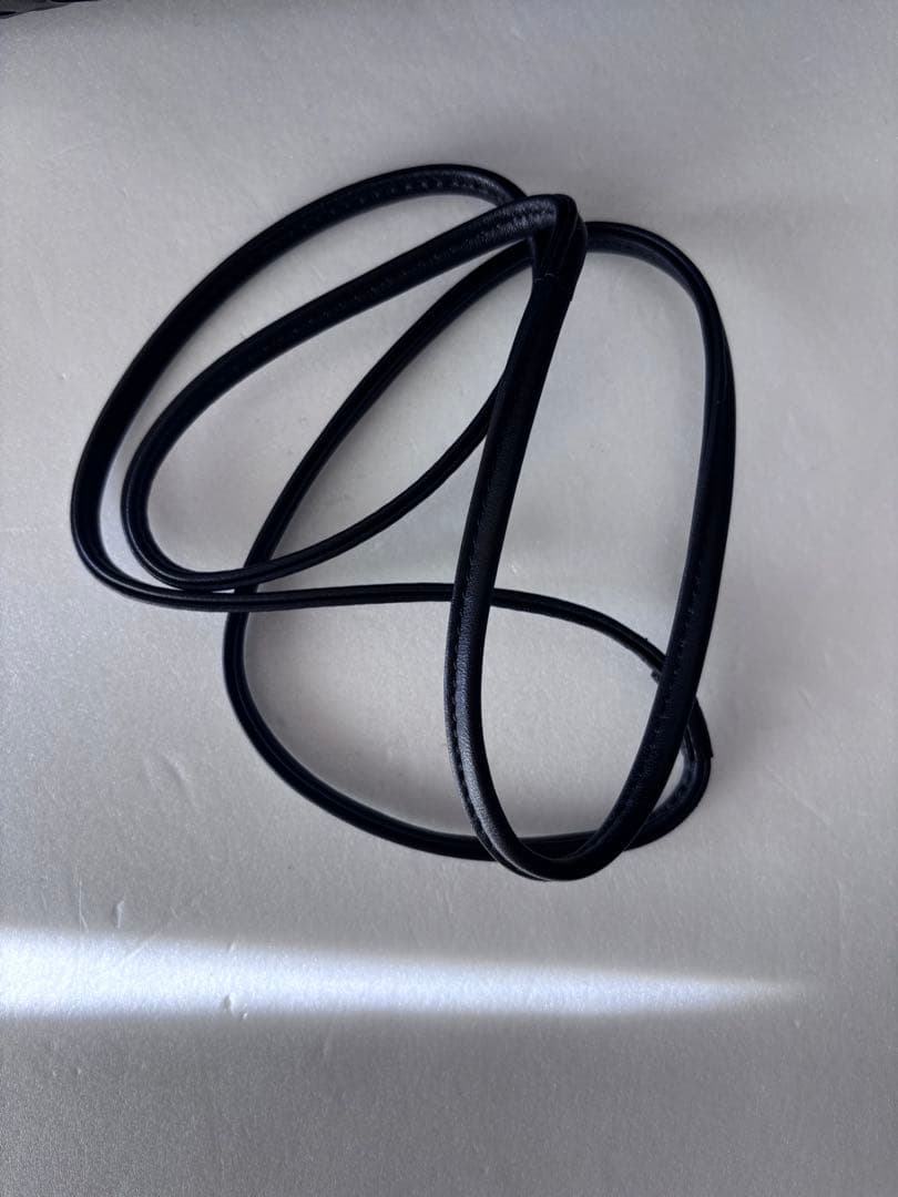 新品　ダストバッグ　レザー編み込み　2wayショルダーバッグ ブラック