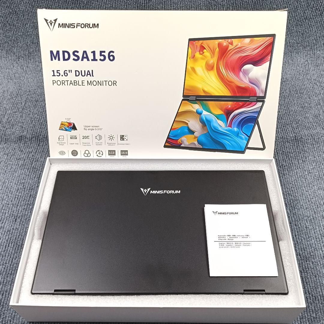 MINISFORUM 15.6インチデュアルポータブルモニター MDSA156