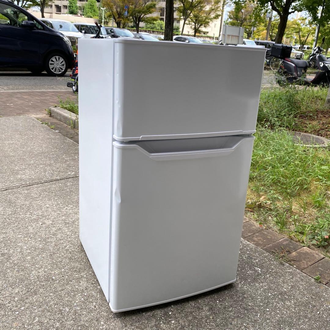 YAMAZEN 冷凍冷蔵庫 YFR-D91 22年製 へこみあり 動作確認済み