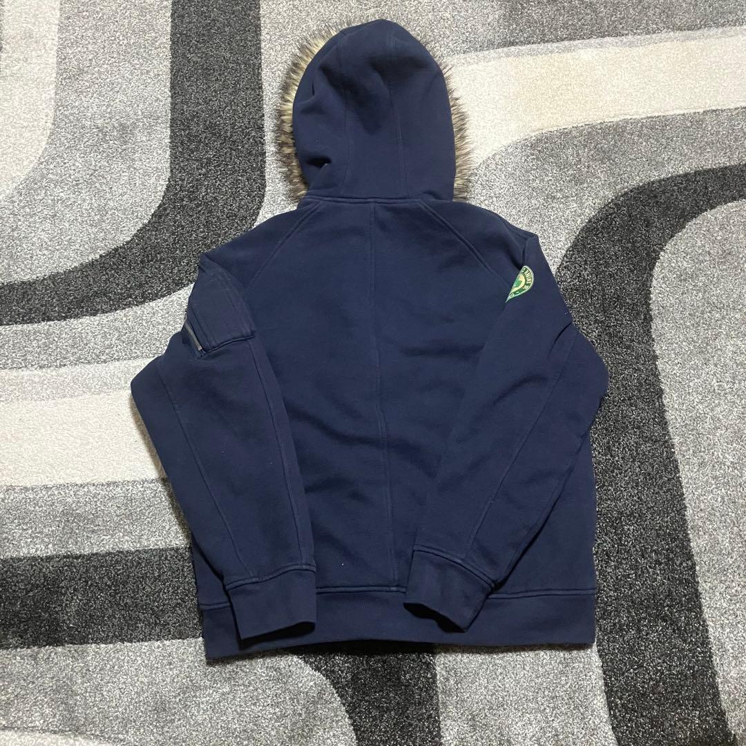 ポロラルフローレン N-2B スウェット パーカー ジャケット ファー　Y2K