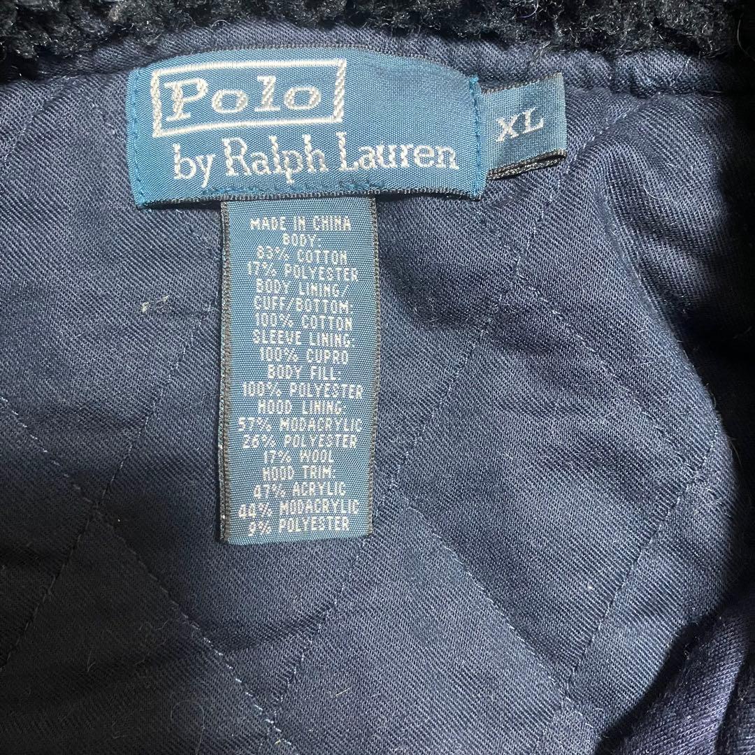 ポロラルフローレン N-2B スウェット パーカー ジャケット ファー　Y2K