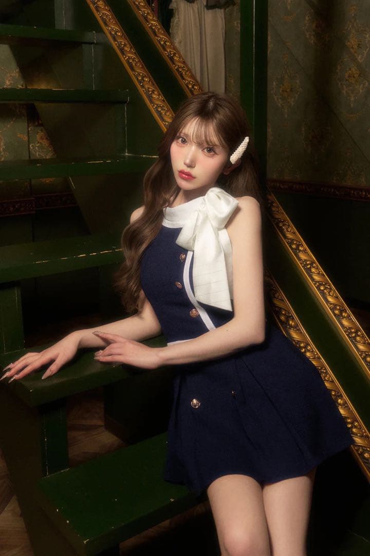 BELEAR MIMI アメスリツイードミニワンピース