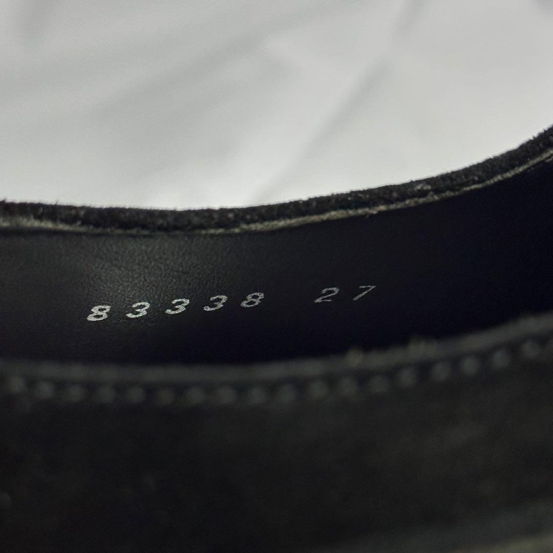 未使用品☆ランバンコレクション☆メンズ☆スエードシューズ☆ブラック☆187