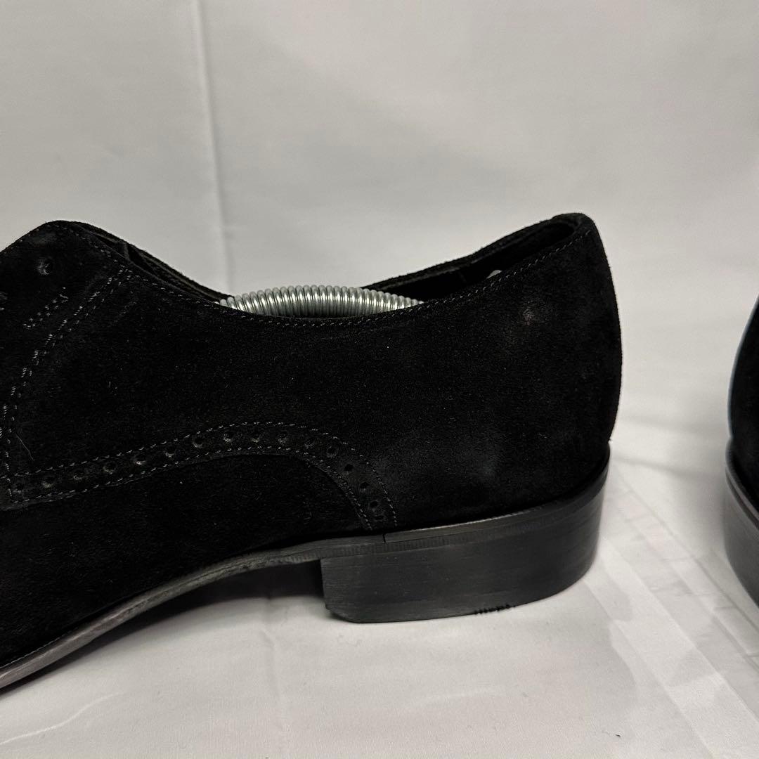 未使用品☆ランバンコレクション☆メンズ☆スエードシューズ☆ブラック☆187