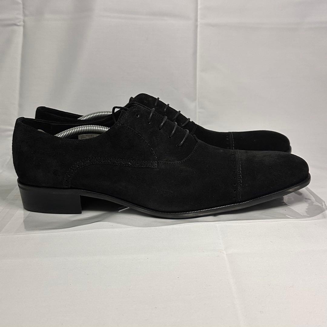 未使用品☆ランバンコレクション☆メンズ☆スエードシューズ☆ブラック☆187